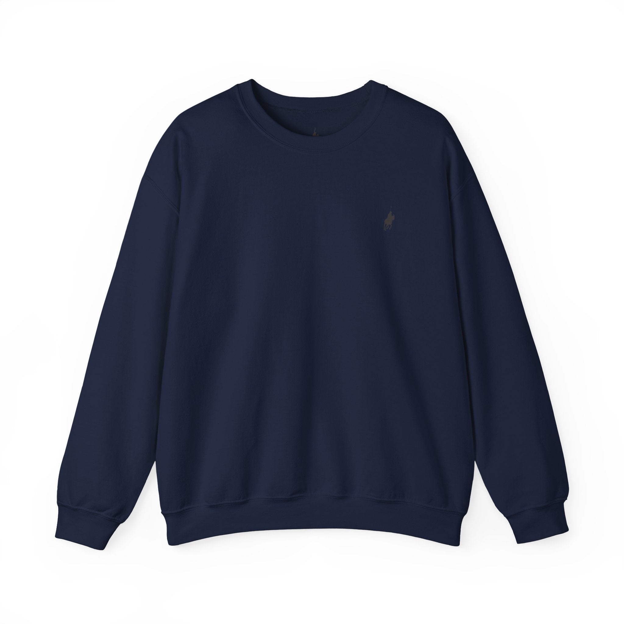 Old Money Plain Navy Blue Sweater