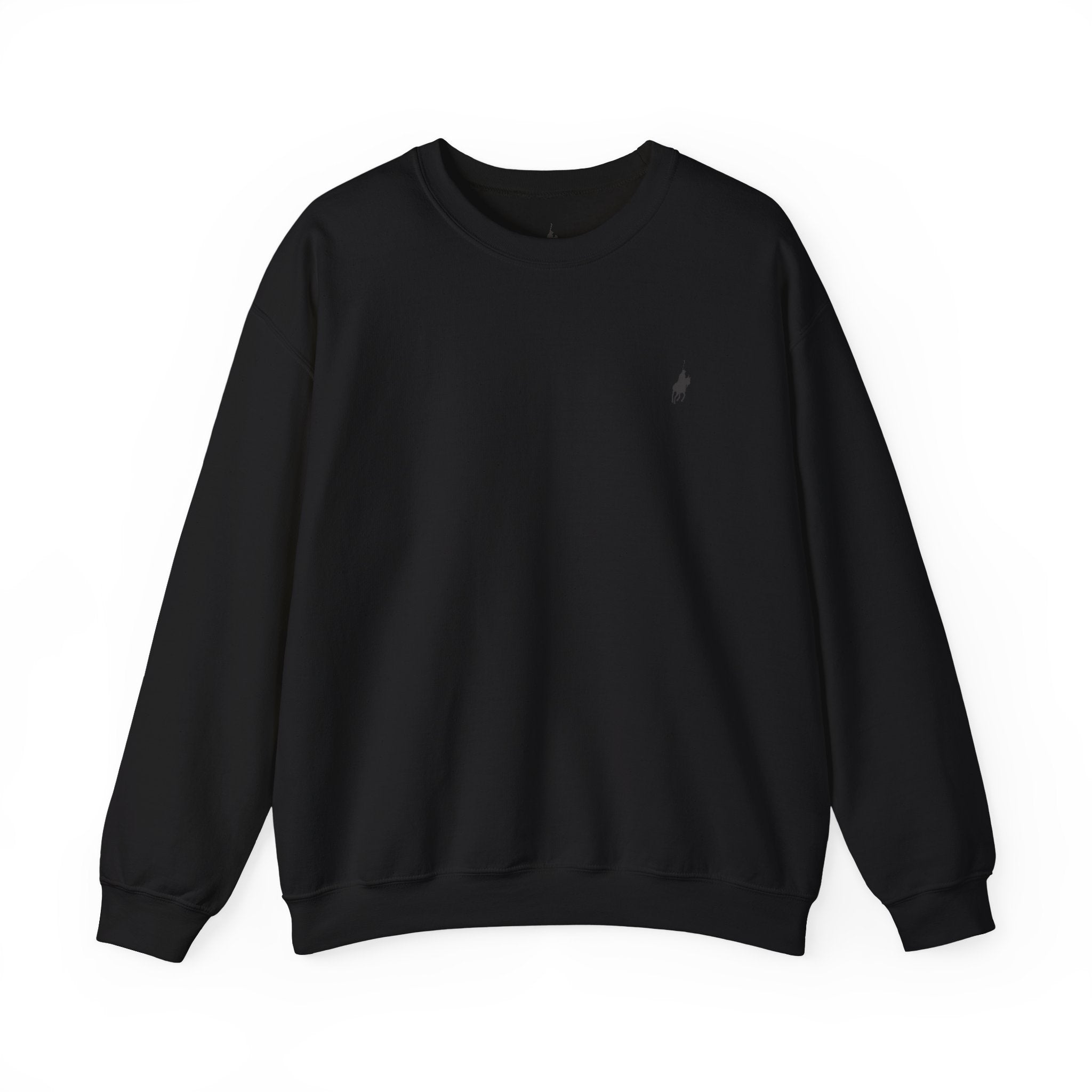 Premium Textured Black Basic Sweater