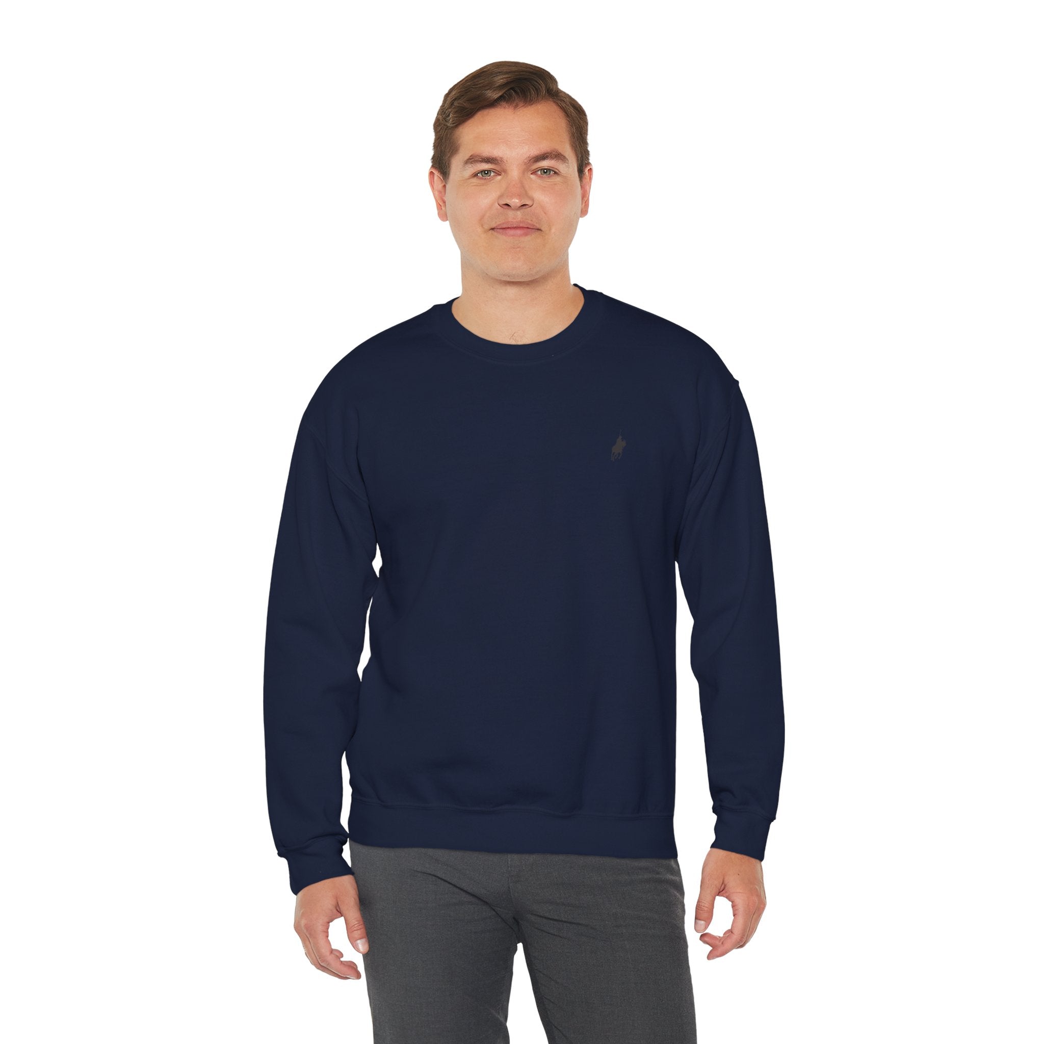 Old Money Plain Navy Blue Sweater